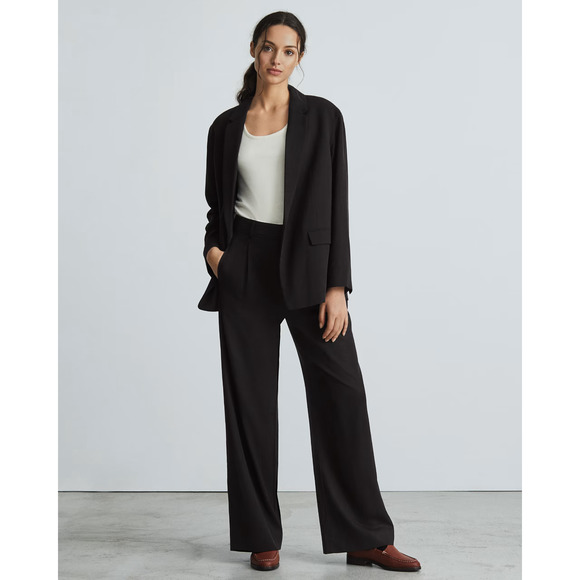 Everlane Pants - Everlane Womens The Way High® Drape Pant Black Size 4S